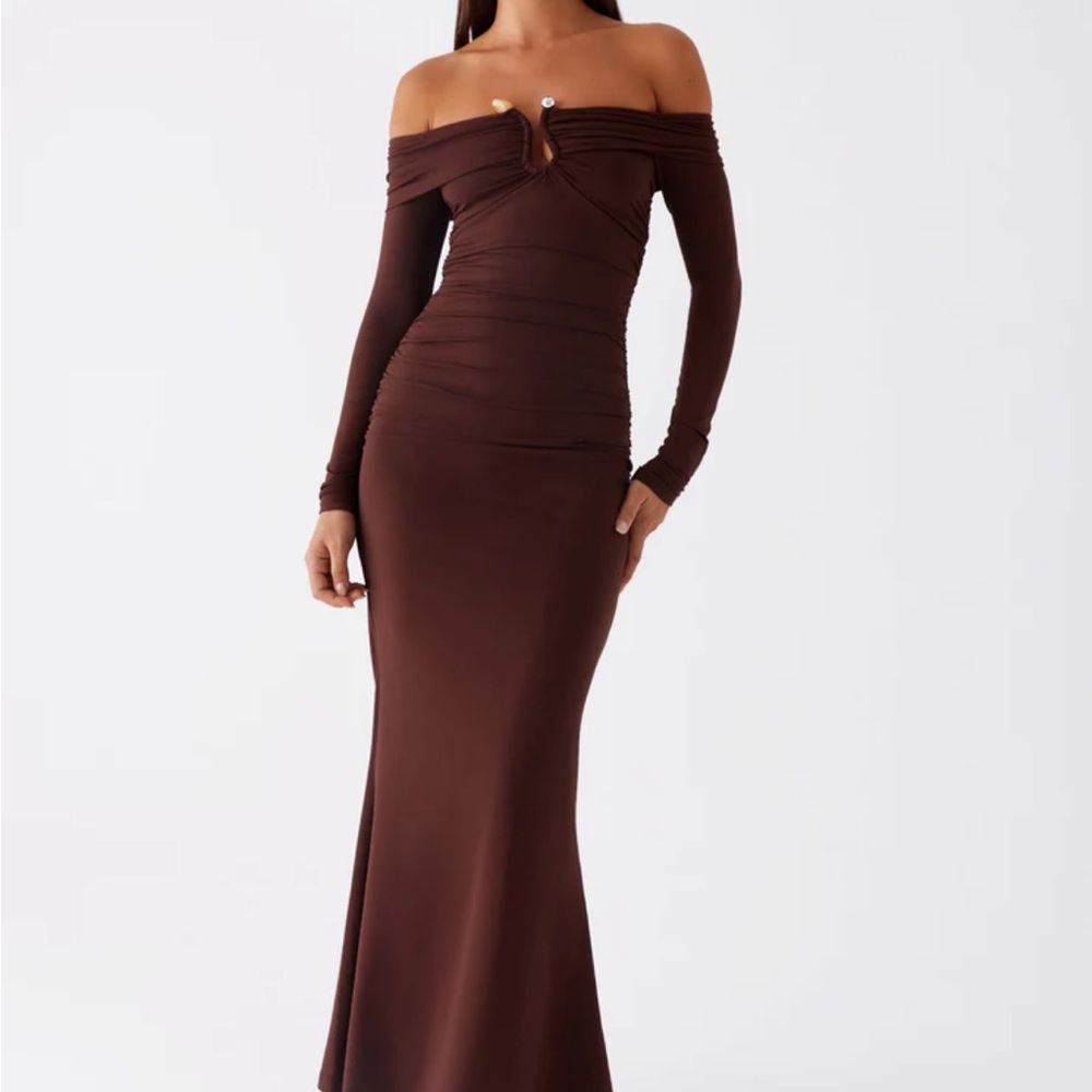 Peppermayo Chocolate Long Sleeve Dress